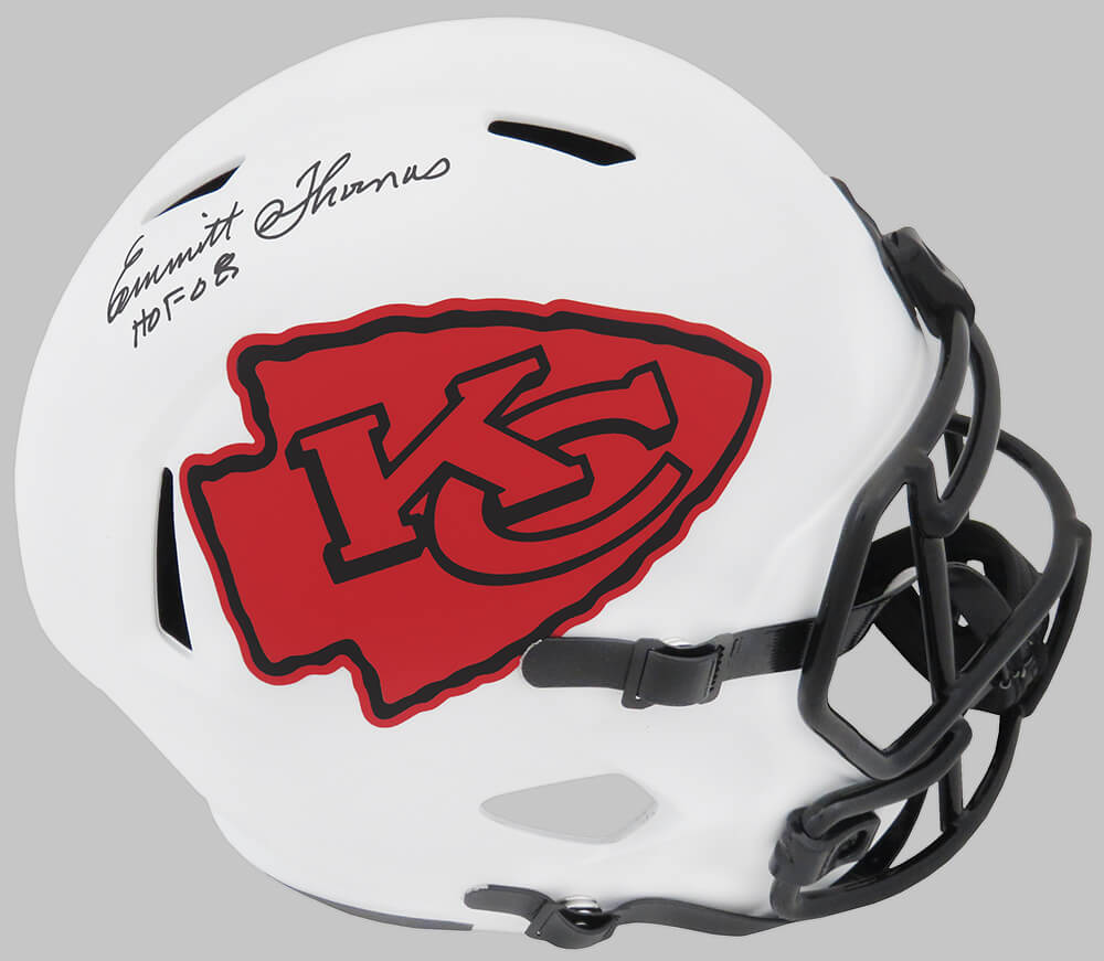Emmitt Thomas Signed Kansas City Chiefs Lunar Eclipse Riddell Full Size Speed Replica Helmet w/HOF'08 - THOREP361 - Emmitt Thomas Signed Kansas City Chiefs Lunar Eclipse Riddell Full Size Speed Replica Helmet w/HOF'08 product image