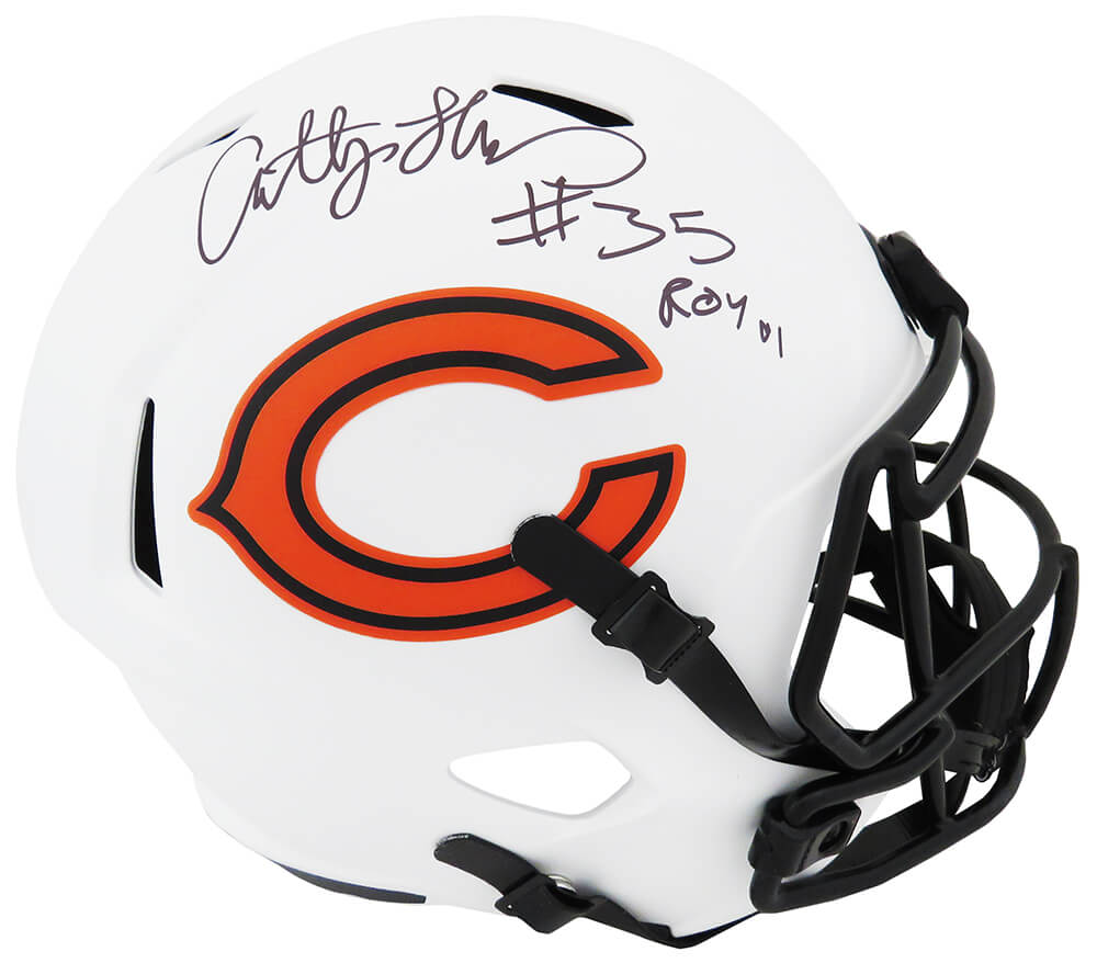 Anthony Thomas Signed Chicago Bears Lunar Eclipse Riddell Full Size Speed Replica Helmet w/ROY'01 - THOREP372 - Anthony Thomas Signed Chicago Bears Lunar Eclipse Riddell Full Size Speed Replica Helmet w/ROY'01 product image