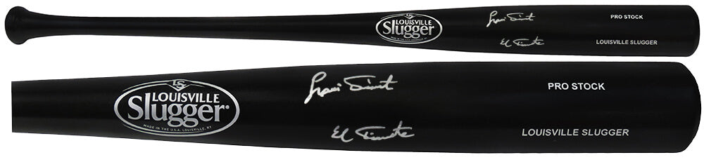 Luis Tiant Signed Louisville Slugger Pro Stock Black Baseball Bat w/El Tiante - TIABAT100 - Luis Tiant Signed Louisville Slugger Pro Stock Black Baseball Bat w/El Tiante product image