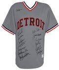 1984 Detroit Tigers Team Signed Detroit Tigers Cooperstown Collection Grey Replica Baseball Jersey (13 - Sigs) - TIGJRY100 - 1984 Detroit Tigers Team Signed Detroit Tigers Cooperstown Collection Grey Replica Baseball Jersey (13 - Sigs) product image