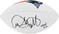 Andre Tippett Signed New England Patriots Wilson White Logo Football w/HOF'08 - TIPFTB300 - Andre Tippett Signed New England Patriots Wilson White Logo Football w/HOF'08 product image