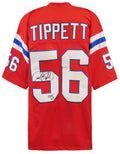 Andre Tippett Signed Red T/B Custom Football Jersey w/HOF'08 - TIPJRY301 - Andre Tippett Signed Red T/B Custom Football Jersey w/HOF'08 product image