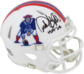 Andre Tippett Signed New England Patriots Throwback Riddell Speed Mini Helmet w/HOF'08 - TIPMIN300 - Andre Tippett Signed New England Patriots Throwback Riddell Speed Mini Helmet w/HOF'08 product image