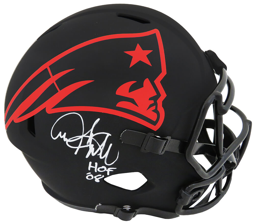Andre Tippett Signed New England Patriots ECLIPSE Riddell Full Size Speed Replica Helmet w/HOF'08 - TIPREP303 - Andre Tippett Signed New England Patriots ECLIPSE Riddell Full Size Speed Replica Helmet w/HOF'08 product image