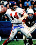 Y.A. Tittle Signed Giants Passing Action 8x10 Photo w/HOF'71 - TIT08P300MYS - Y.A. Tittle Signed Giants Passing Action 8x10 Photo w/HOF'71 product image