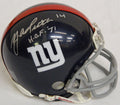 Y.A. Tittle Signed Giants T/B Mini Helmet w/HOF 71 - TITMIN300 - Y.A. Tittle Signed Giants T/B Mini Helmet w/HOF 71 product image