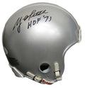 Y.A. Tittle Signed 49ers Throwback 1950's Style Silver Riddell Mini Helmet w/HOF 71 - TITMIN302 - Y.A. Tittle Signed 49ers Throwback 1950's Style Silver Riddell Mini Helmet w/HOF 71 product image