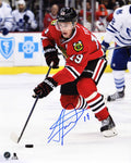 Jonathan Toews Signed Chicago Blackhawks With Puck Action 8x10 Photo - TOE08P404 - Jonathan Toews Signed Chicago Blackhawks With Puck Action 8x10 Photo product image