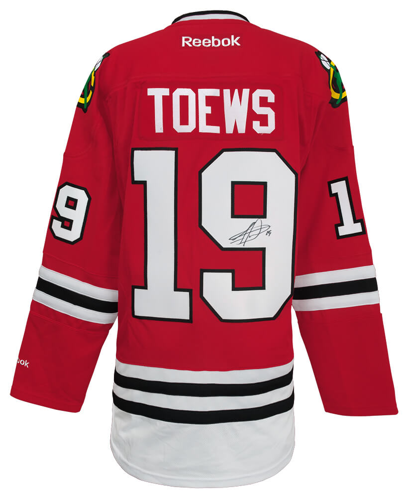 Jonathan Toews Signed Chicago Blackhawks Red Reebok Premier Hockey Jersey - TOEJRY402 - Jonathan Toews Signed Chicago Blackhawks Red Reebok Premier Hockey Jersey product image