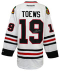 Jonathan Toews Signed Chicago Blackhawks White Reebok Premier Hockey Jersey - TOEJRY403 - Jonathan Toews Signed Chicago Blackhawks White Reebok Premier Hockey Jersey product image