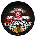 Jonathan Toews Signed Chicago Blackhawks 2015 Stanley Cup Champs Logo Hockey Puck (In Red) - TOEPUC405 - Jonathan Toews Signed Chicago Blackhawks 2015 Stanley Cup Champs Logo Hockey Puck (In Red) product image