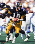 Mike Tomczak Signed Pittsburgh Steelers Black Jersey Action 8x10 Photo - TOM08P306 - Mike Tomczak Signed Pittsburgh Steelers Black Jersey Action 8x10 Photo product image