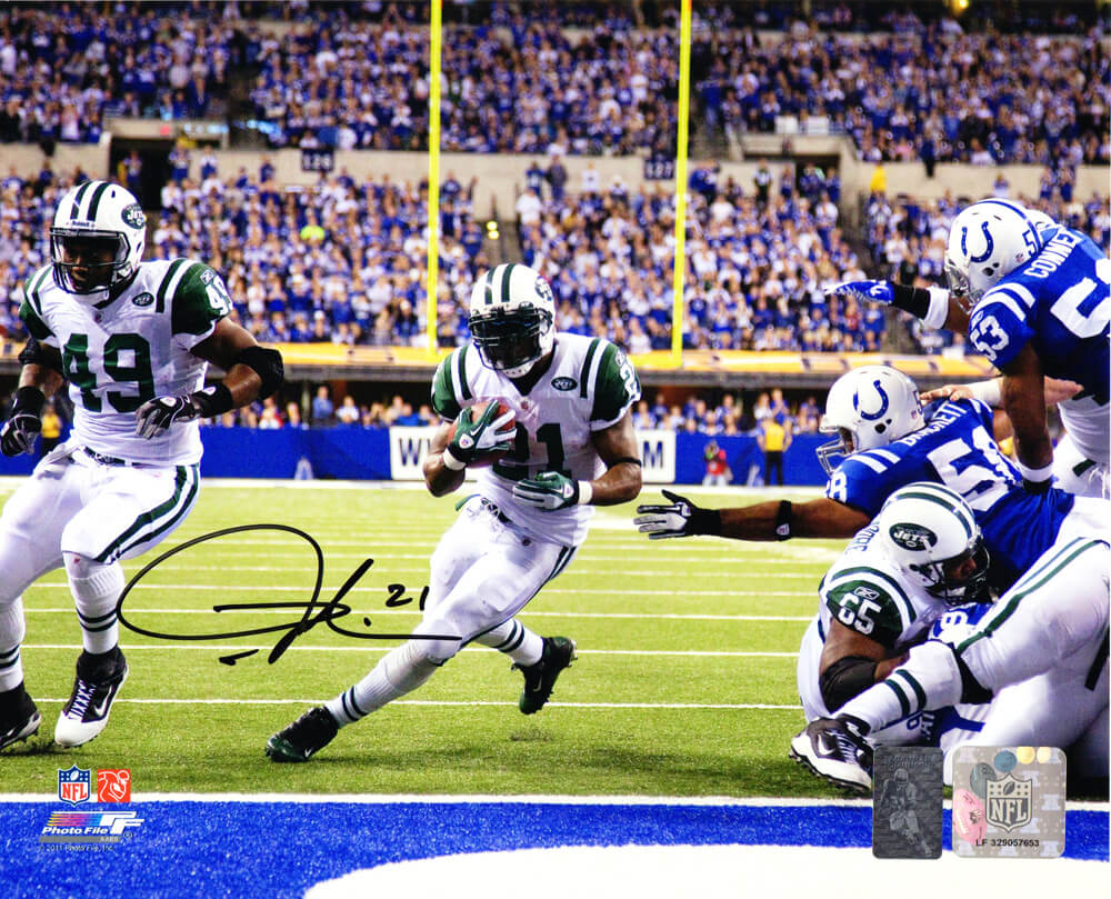 Ladainian Tomlinson Signed New York Jets vs Colts Action 8x10 Photo - TOM08P311 - Ladainian Tomlinson Signed New York Jets vs Colts Action 8x10 Photo product image