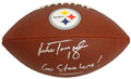 Mike Tomczak Signed Steelers NFL Game-Time Full-Size Logo Football w/Go Steelers - TOMFTB301 - Mike Tomczak Signed Steelers NFL Game-Time Full-Size Logo Football w/Go Steelers product image