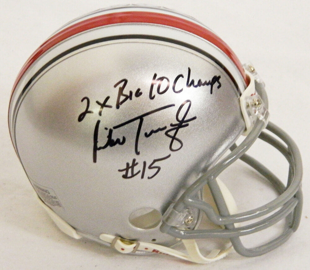 Mike Tomczak Signed Ohio State Riddell Replica Mini Helmet w/2x Big Ten Champs - TOMMIN303 - Mike Tomczak Signed Ohio State Riddell Replica Mini Helmet w/2x Big Ten Champs product image