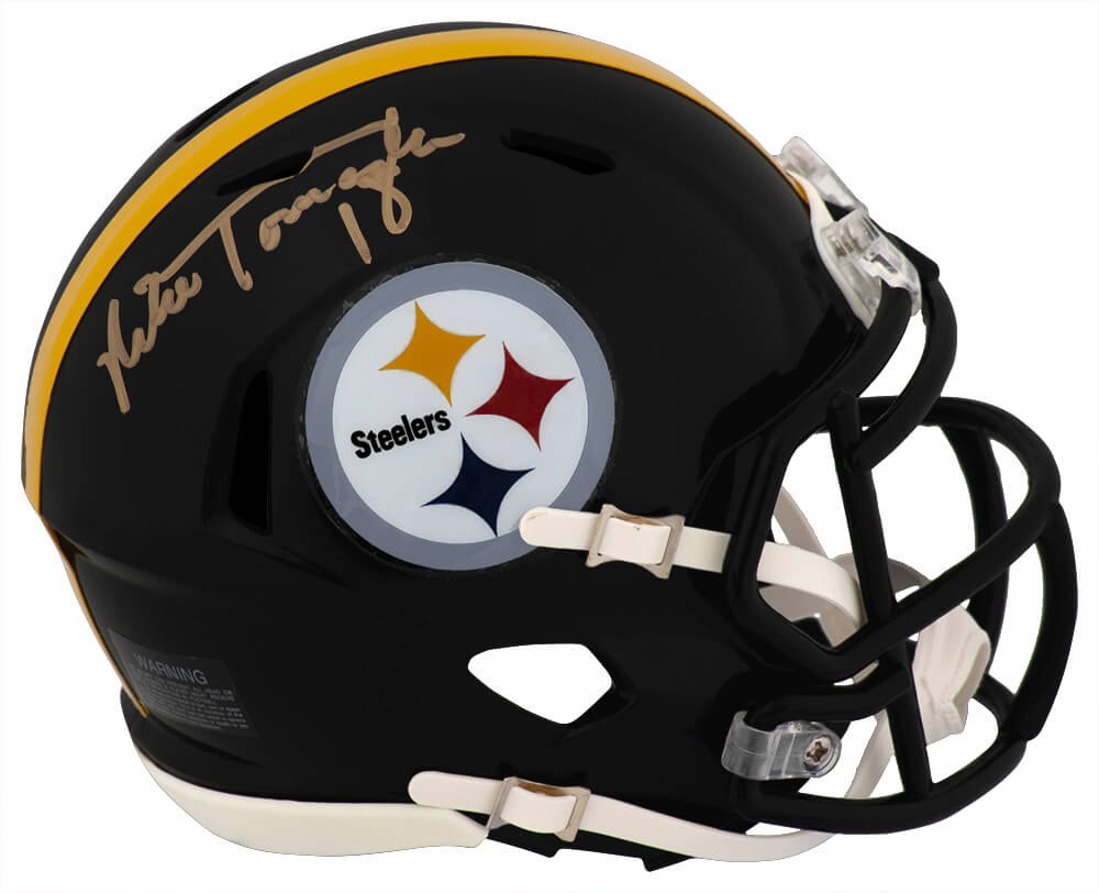 Mike Tomczak Signed Pittsburgh Steelers Riddell Speed Mini Helmet - TOMMIN309 - Mike Tomczak Signed Pittsburgh Steelers Riddell Speed Mini Helmet product image