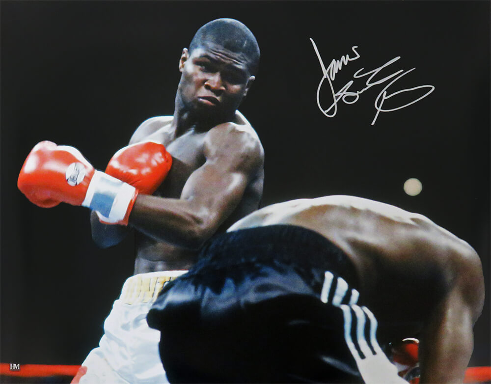 James Toney Signed Boxing 16x20 Photo w/Lights Out - TON16P500 - James Toney Signed Boxing 16x20 Photo w/Lights Out product image