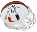 Gino Torretta Signed Miami Hurricanes Riddell Speed Mini Helmet - TORMIN300 - Gino Torretta Signed Miami Hurricanes Riddell Speed Mini Helmet product image