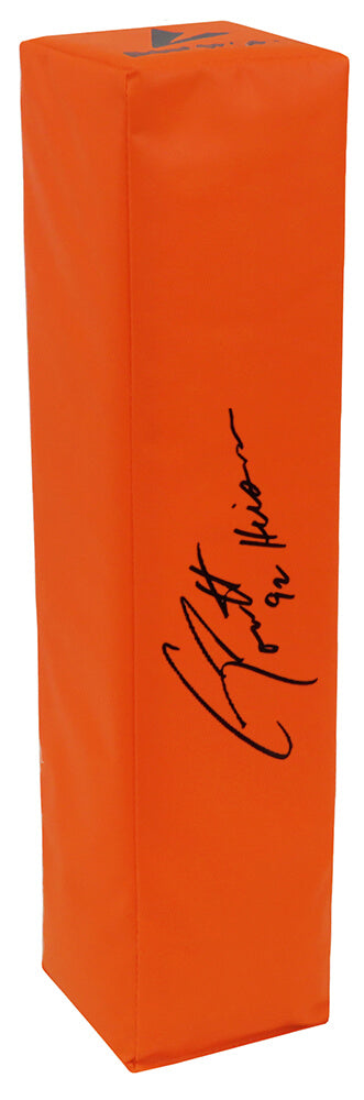 Gino Torretta Signed BSN Orange Football Endzone Pylon w/92 Heisman - TORPYL300 - Gino Torretta Signed BSN Orange Football Endzone Pylon w/92 Heisman product image