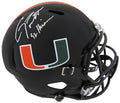 Gino Torretta Signed Miami Hurricanes Black Night Alternate Riddell Full Size Speed Replica Helmet w/92 Heisman - TORREP301 - Gino Torretta Signed Miami Hurricanes Black Night Alternate Riddell Full Size Speed Replica Helmet w/92 Heisman product image