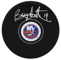 Bryan Trottier Signed New York Islanders Logo Hockey Puck - TROPUC402 - Bryan Trottier Signed New York Islanders Logo Hockey Puck product image