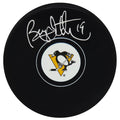 Bryan Trottier Signed Pittsburgh Penguins Logo Hockey Puck - TROPUC403 - Bryan Trottier Signed Pittsburgh Penguins Logo Hockey Puck product image