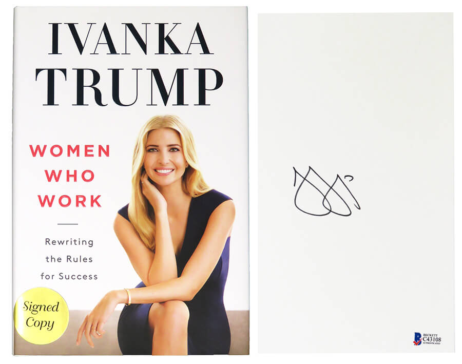 Ivanka Trump Signed Women Who Work Hardcover Book - TRUBOK500 - Ivanka Trump Signed Women Who Work Hardcover Book product image