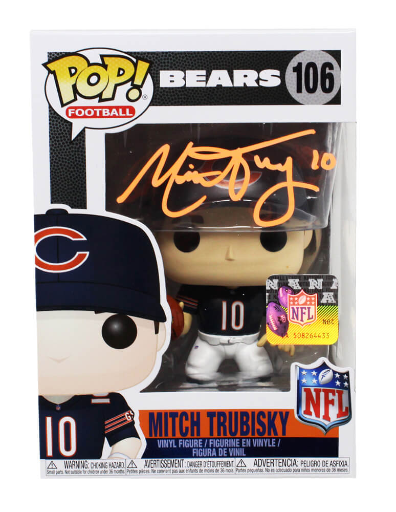Mitchell Trubisky Signed Chicago Bears NFL Funko Pop Doll - TRUFUN300 - Mitchell Trubisky Signed Chicago Bears NFL Funko Pop Doll product image
