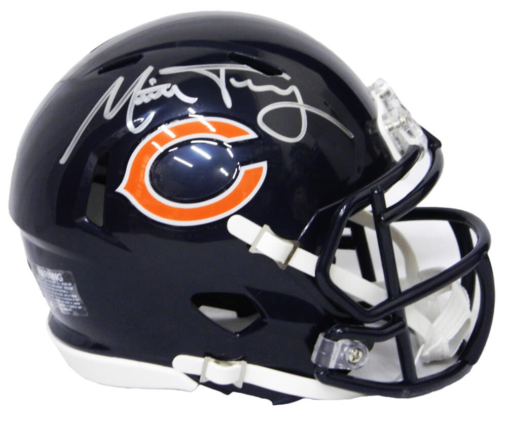 Mitchell Trubisky Signed Chicago Bears Riddell Speed Mini Helmet - TRUMIN300 - Mitchell Trubisky Signed Chicago Bears Riddell Speed Mini Helmet product image