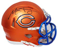 Mitchell Trubisky Signed Chicago Bears Blaze Riddell Speed Mini Helmet - TRUMIN301 - Mitchell Trubisky Signed Chicago Bears Blaze Riddell Speed Mini Helmet product image