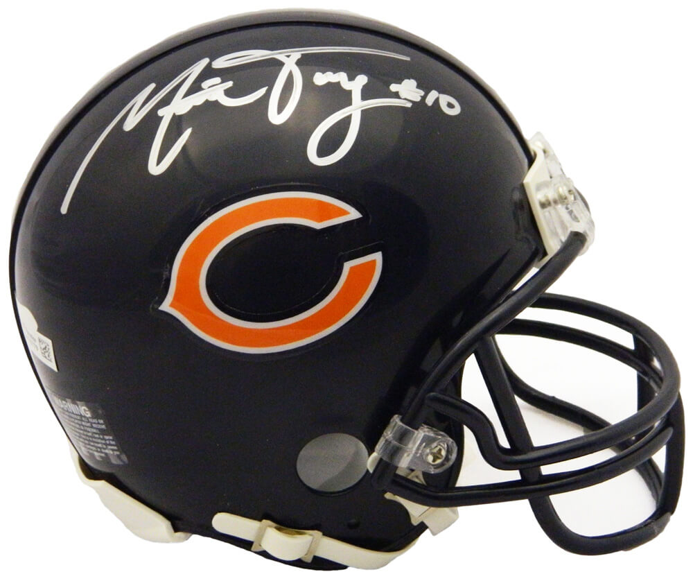 Mitchell Trubisky Signed Chicago Bears Riddell Mini Helmet - TRUMIN302 - Mitchell Trubisky Signed Chicago Bears Riddell Mini Helmet product image