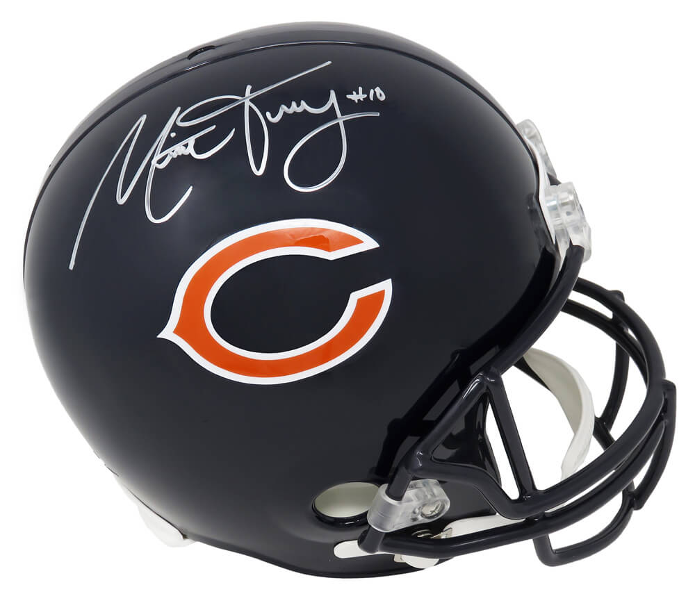 Mitchell Trubisky Signed Chicago Bears Riddell Full-Size Replica Helmet - TRUREP300 - Mitchell Trubisky Signed Chicago Bears Riddell Full-Size Replica Helmet product image