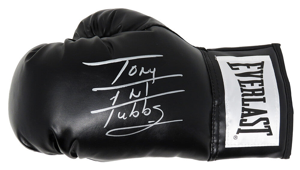 Tony Tubbs Signed Everlast Black Boxing Glove w/TNT - TUBGLV502 - Tony Tubbs Signed Everlast Black Boxing Glove w/TNT product image