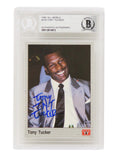 Tony Tucker Signed 1991 All World Boxing Trading Card #125 w/TNT - (Beckett Encapsulated) - TUCCAR500 - Tony Tucker Signed 1991 All World Boxing Trading Card #125 w/TNT - (Beckett Encapsulated) product image