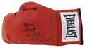 Tony Tucker Signed Everlast Red Boxing Glove w/57-7, 47 KO's - TUCGLV501 - Tony Tucker Signed Everlast Red Boxing Glove w/57-7, 47 KO's product image