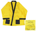 Tony Tucker Signed Yellow Boxing Robe w/TNT - TUCROB500 - Tony Tucker Signed Yellow Boxing Robe w/TNT product image