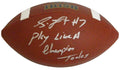Stephon Tuitt Signed Notre Dame Rawlings Logo Football w/Play Like A Champion Today - TUIFTB301 - Stephon Tuitt Signed Notre Dame Rawlings Logo Football w/Play Like A Champion Today product image