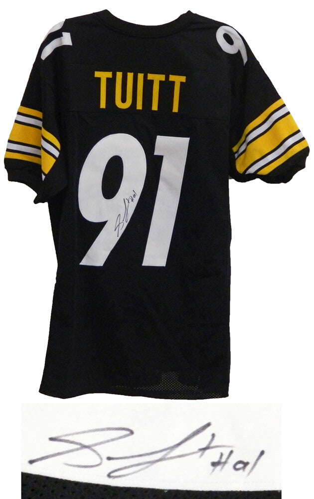Stephon Tuitt Signed Black Custom Jersey - TUIJRY300 - Stephon Tuitt Signed Black Custom Jersey product image