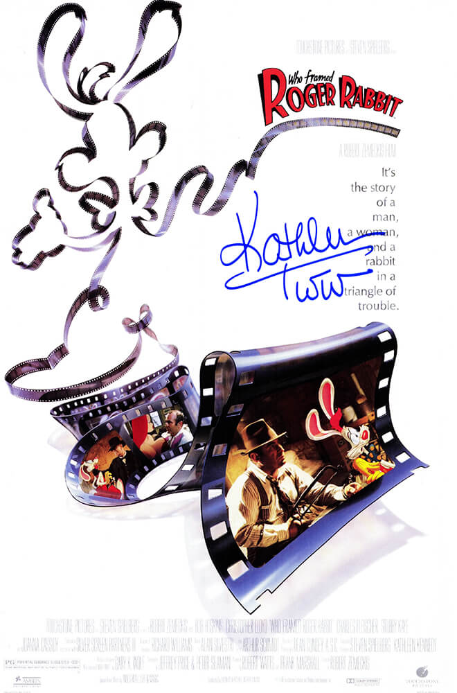 Kathleen Turner Signed Who Framed Roger Rabbit? 11x17 Movie Poster - TURPST501 - Kathleen Turner Signed Who Framed Roger Rabbit? 11x17 Movie Poster product image