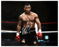 Mike Tyson Signed Boxing Black Trunks Action 16x20 Photo - TYS16P510 - Mike Tyson Signed Boxing Black Trunks Action 16x20 Photo product image