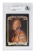Mike Tyson Signed 2012 UD Goodwin Champions Boxing Trading Card #102 - (Beckett Encapsulated/ Auto Grade 10) - TYSCAR500 - Mike Tyson Signed 2012 UD Goodwin Champions Boxing Trading Card #102 - (Beckett Encapsulated/ Auto Grade 10) product image