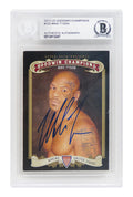 Mike Tyson Signed 2012 UD Goodwin Champions Boxing Trading Card #102 - (Beckett Encapsulated) - TYSCAR501 - Mike Tyson Signed 2012 UD Goodwin Champions Boxing Trading Card #102 - (Beckett Encapsulated) product image