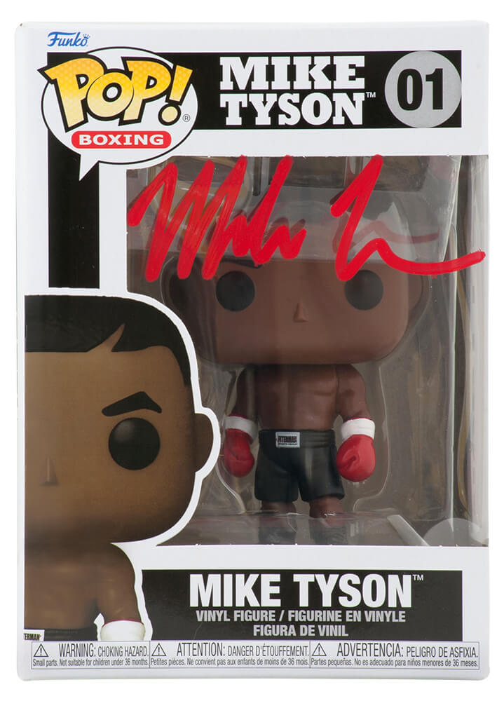 Mike Tyson Signed Boxing Funko Pop Doll #01  (Red Ink) - TYSFUN501 - Mike Tyson Signed Boxing Funko Pop Doll #01 (Red Ink) product image