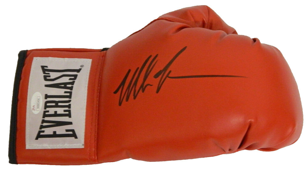 Mike Tyson Signed Everlast Red Boxing Glove - TYSGLV500 - Mike Tyson Signed Everlast Red Boxing Glove product image