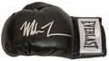 Mike Tyson Signed Everlast Black Boxing Glove - TYSGLV503 - Mike Tyson Signed Everlast Black Boxing Glove product image