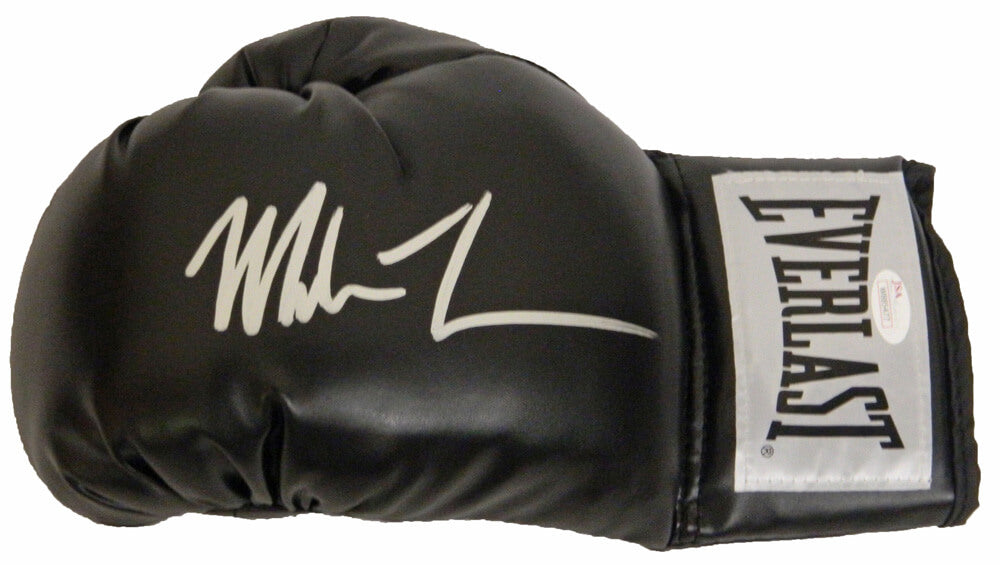 Mike Tyson Signed Everlast Black Boxing Glove - TYSGLV503 - Mike Tyson Signed Everlast Black Boxing Glove product image
