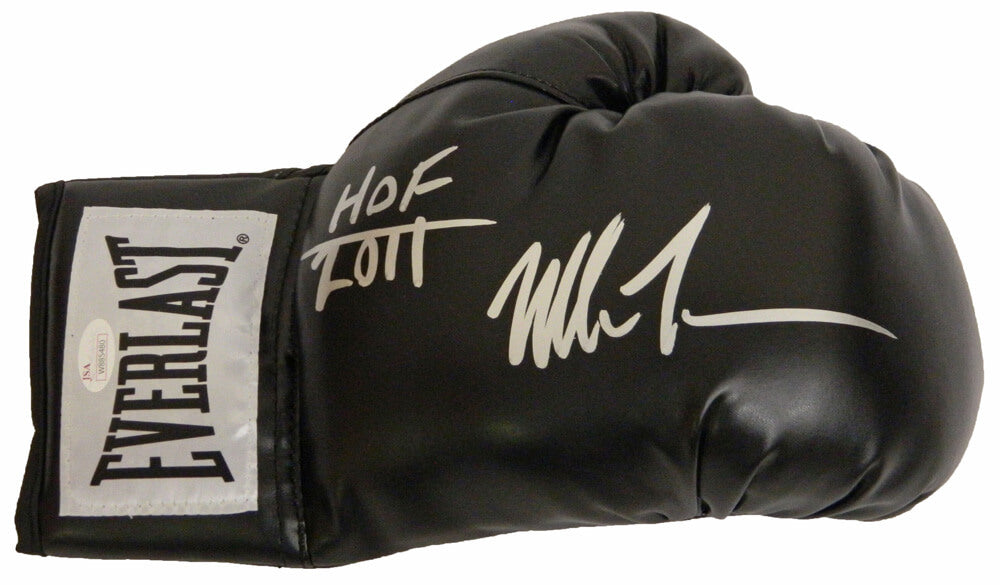 Mike Tyson Signed Everlast Black Boxing Glove w/HOF 2011 - TYSGLV504 - Mike Tyson Signed Everlast Black Boxing Glove w/HOF 2011 product image