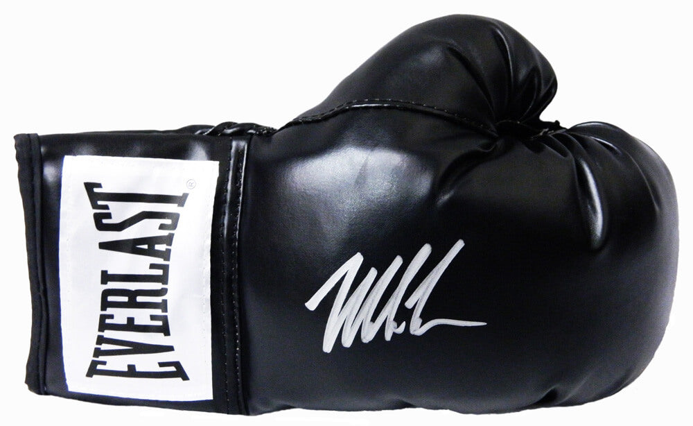 Mike Tyson Signed Everlast Black Full Size Boxing Glove - TYSGLV506 - Mike Tyson Signed Everlast Black Full Size Boxing Glove product image