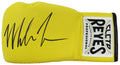 Mike Tyson Signed Cleto Reyes Yellow Boxing Glove - TYSGLV512 - Mike Tyson Signed Cleto Reyes Yellow Boxing Glove product image