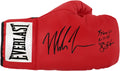 Mike Tyson & James Buster Douglas Signed Everlast Red Boxing Glove w/I Beat Iron Mike 1990 - TYSGLV529 - Mike Tyson & James Buster Douglas Signed Everlast Red Boxing Glove w/I Beat Iron Mike 1990 product image